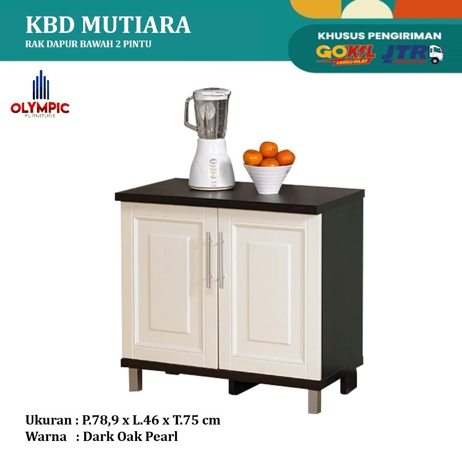 Olympic Kitchen Set 2 Pintu Bawah | Meja Dapur | Kabinet Bawah | Rak Dapur Bawah KBD Mutiara