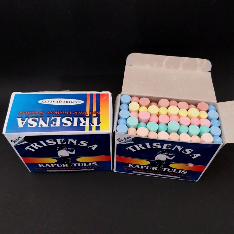 

(1 pack) Trisensa Kapur Tulis Warna