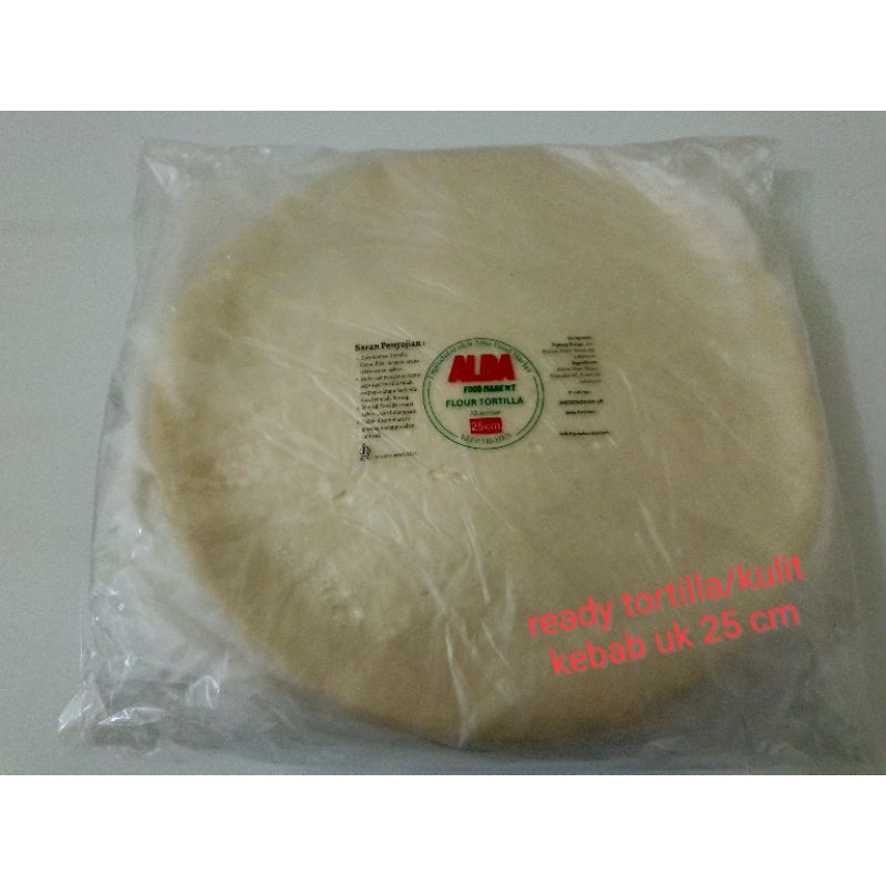 

PREMIUM Tortilla Kulit KEBAB uk 25cm isi20pc HALAL