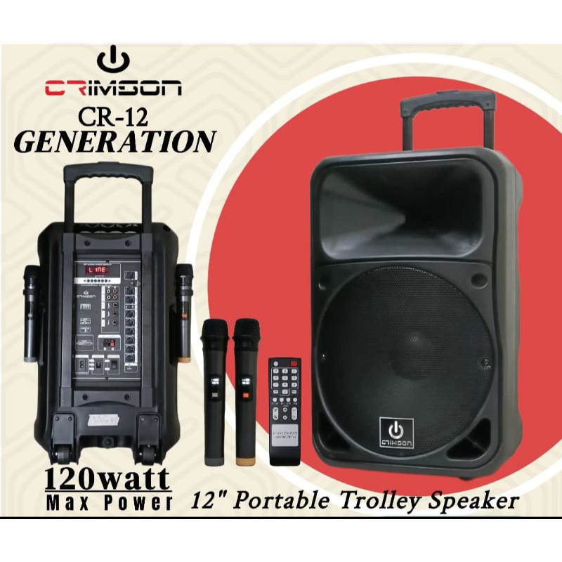 Speaker Portable Crimson CR12 Generation Original Speaker 12 inch