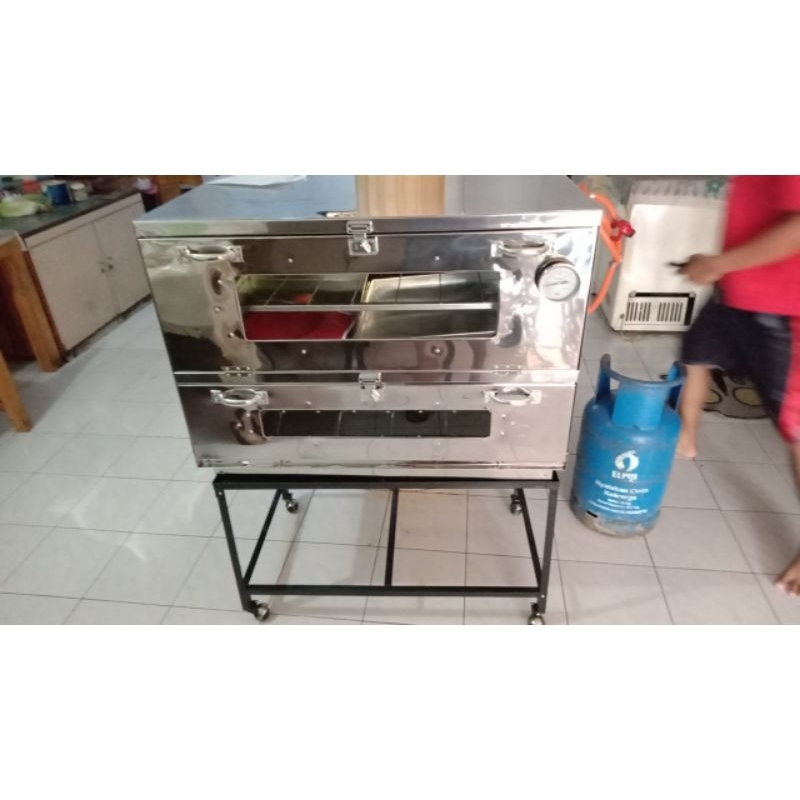 Oven Gas Stainless 90x55x70