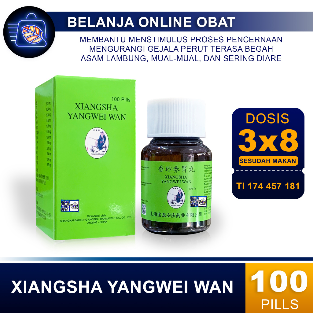 XIANGSHA YANGWEI WAN // Obat maag, mual, muntah, perut kembung