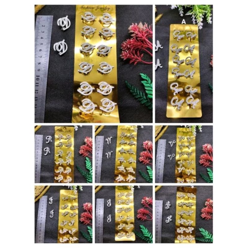 BROS HURUF HARGA/LUSIN ISI 12 PCS WARNA SILVER