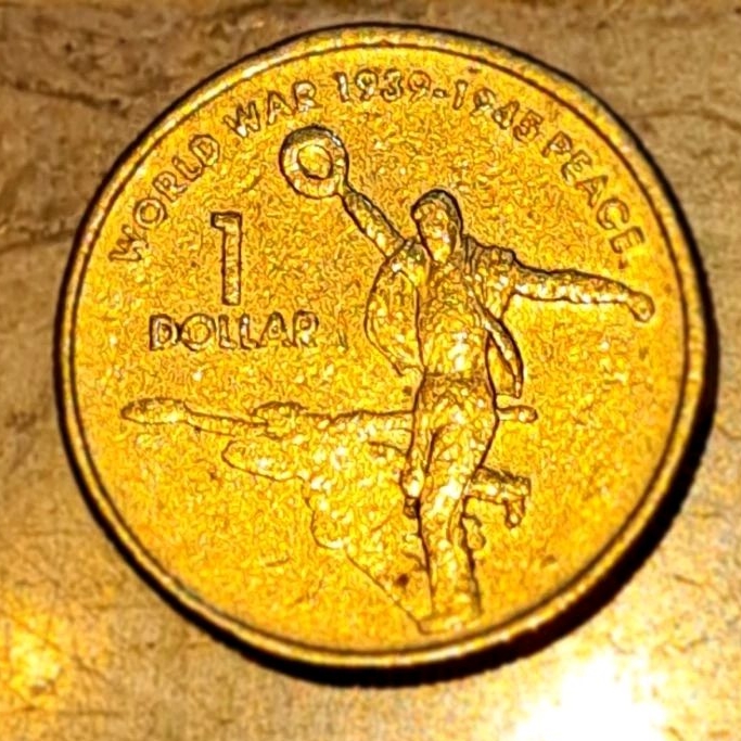Koin 1 Dollar Australia Commemorative Edition (60th Anniversary of World War II - Peace)