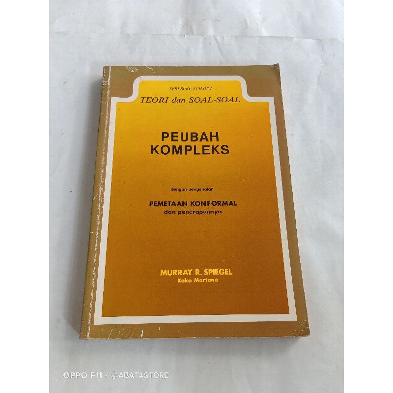BUKU TEORI DAN SOAL SOAL PEUBAH KOMPLEKS MURRAY R SPIEGEL