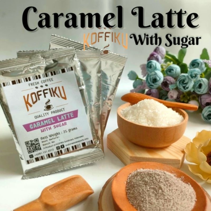 

KOFFIKU Caramel Latte with sugar kopi instan 3in1 isi 10pcs