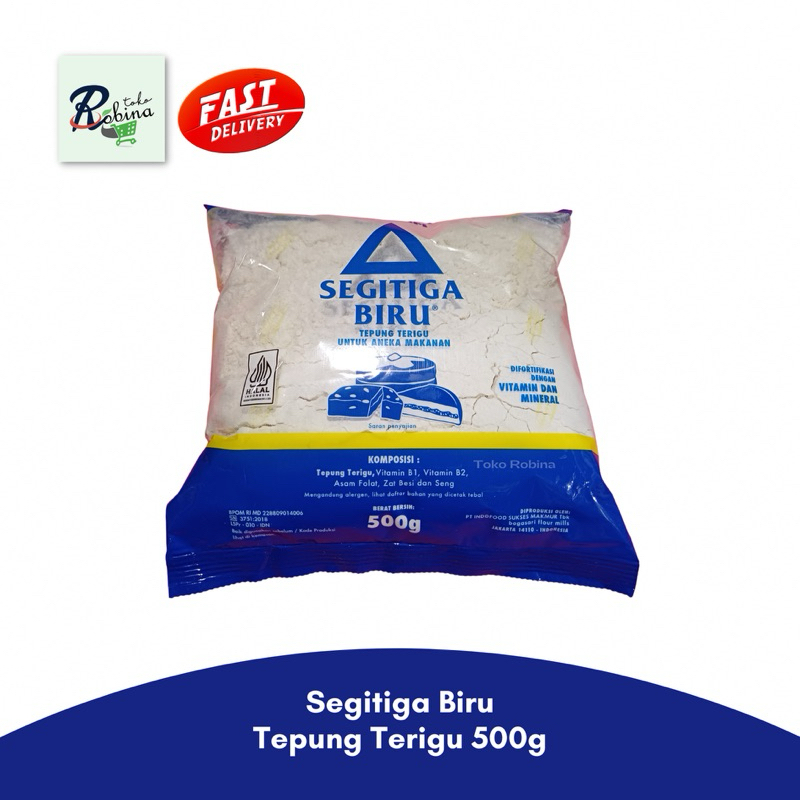 

Tepung Terigu Segitiga Biru 500 gr
