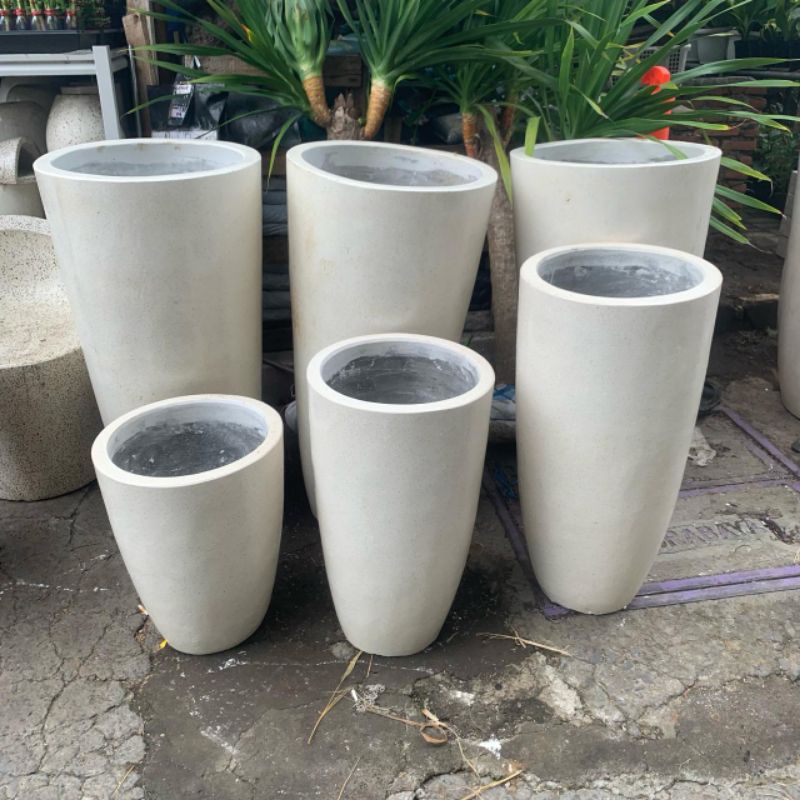 PROMO 11.11 CASH BACK. GARANSI 100% Ready stok POT ASLI TERASO TIPE TINGGI. pot bunga tinggi 80 besa