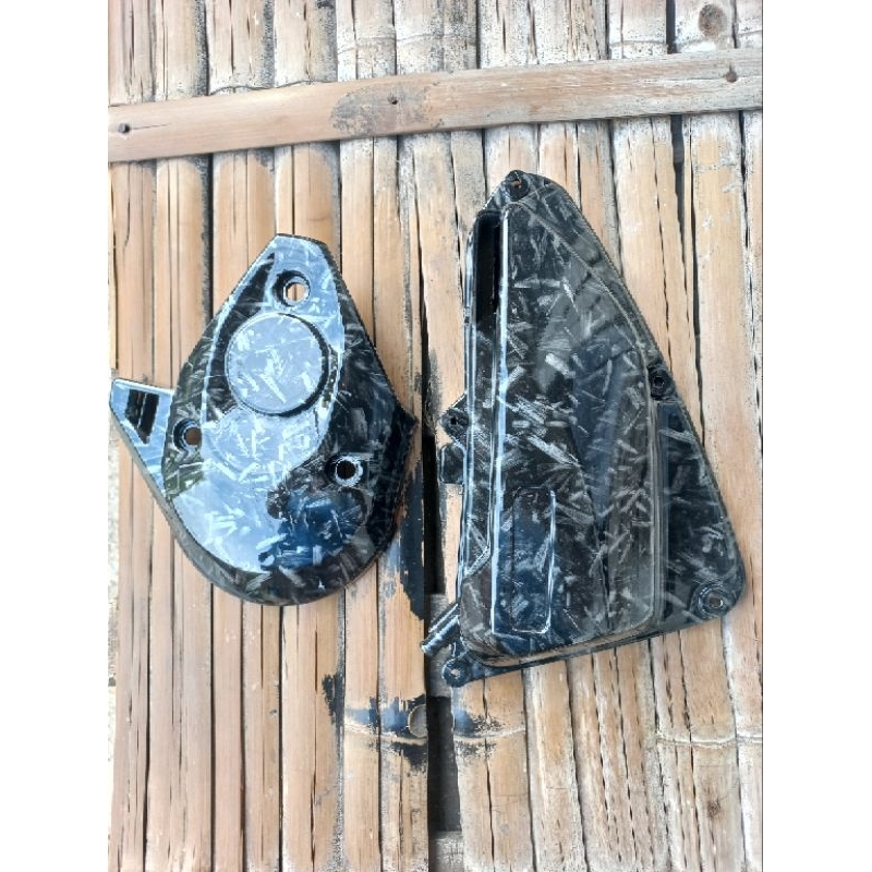 tutup filter dan keongan cvt beat scoopy genio karbon forget