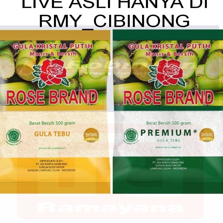 

Murah Banget ROSE BRAND GULA PASIR 1 KG