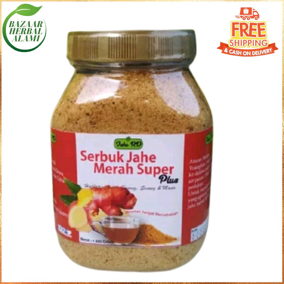 

New Mart Serbuk Instan Jahe Merah RD plus Habbatussauda 33 gram kemasan Toples