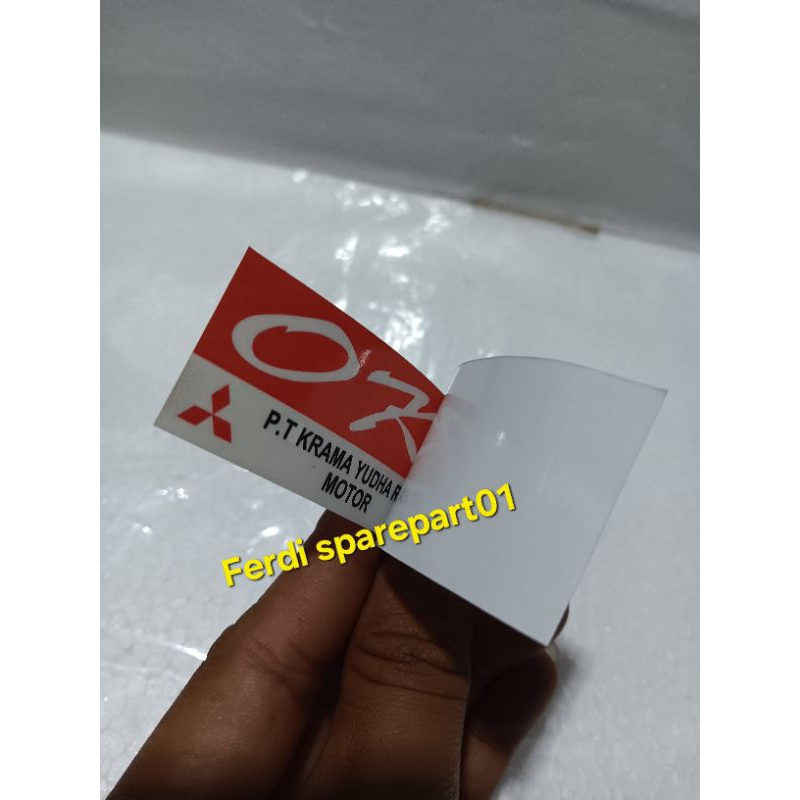 

Stiker OK model original tempel di dalam