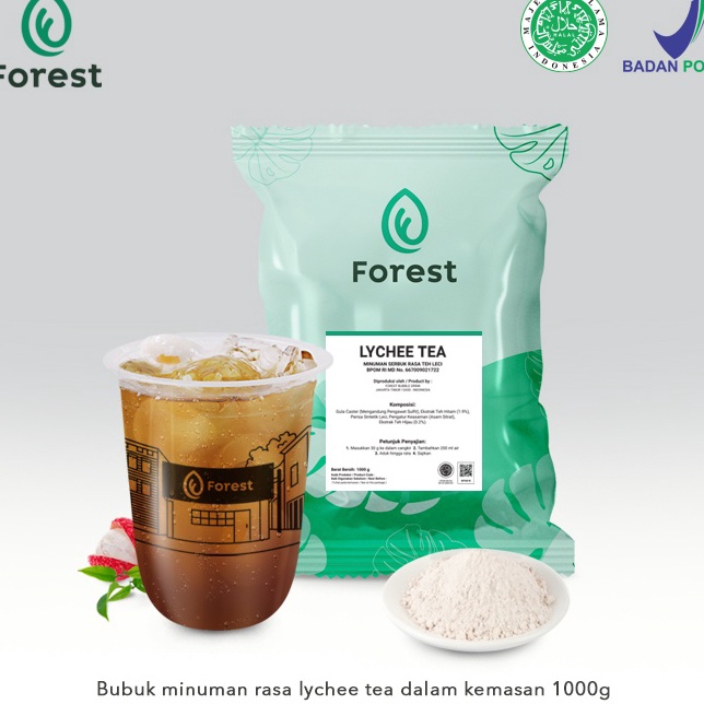 

Sale Bubuk Minuman LYCHEE TEA Powder 1g FOREST Bubble Drink