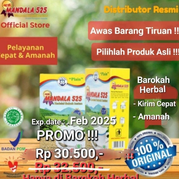 

ShareNow Terlaris Susu Kedelai Mandala 525 MDL 525 Asli Original