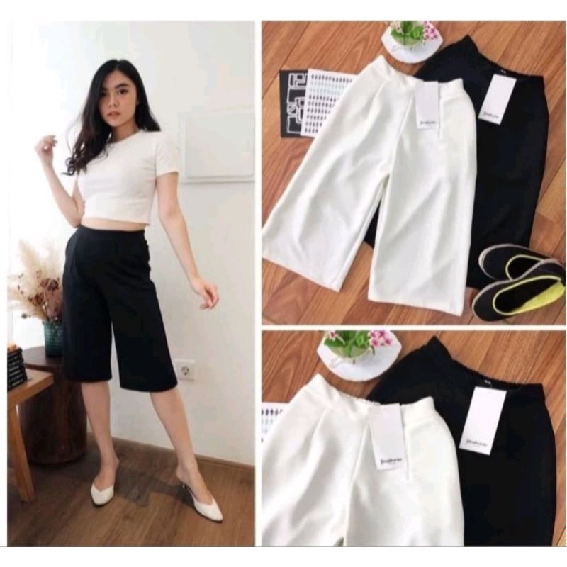 CELANA KULOT 7/8 SCUBA TEBAL HIGHWAIST PREMIUM