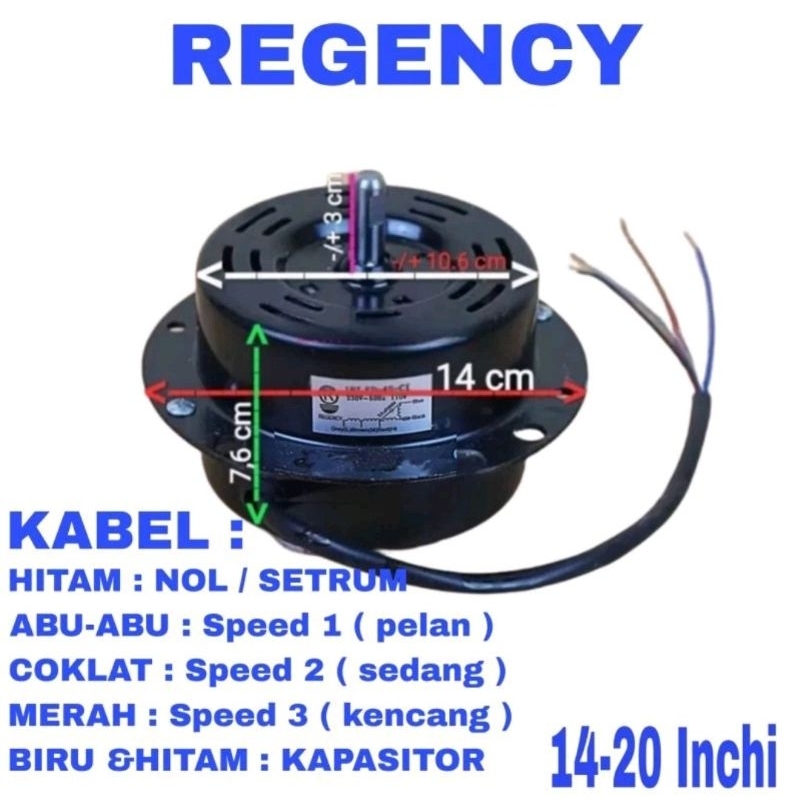 Dinamo Kipas angin Tornado Regency Kipas Besi