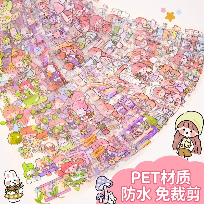

Stiker Deco Momo Panjang Karakter Chibi / Sticker Kartun Anime Momo Anak Lucu Transparan Cantik 2D Deco Diary Sticker Pet Anak Lucu Jurnal