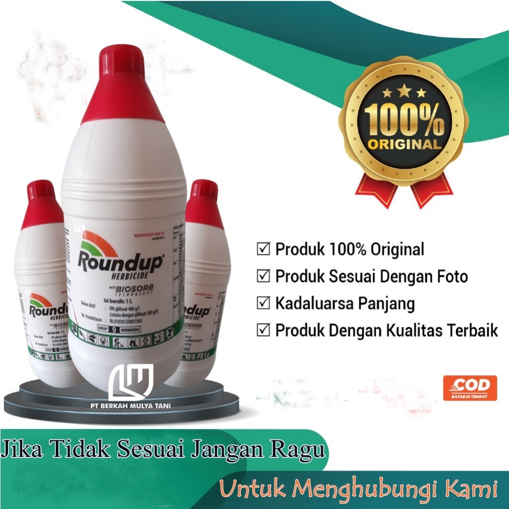 Herbisida Sistemik Roundup Obat Pembasmi Rumput Roundap 1 Liter