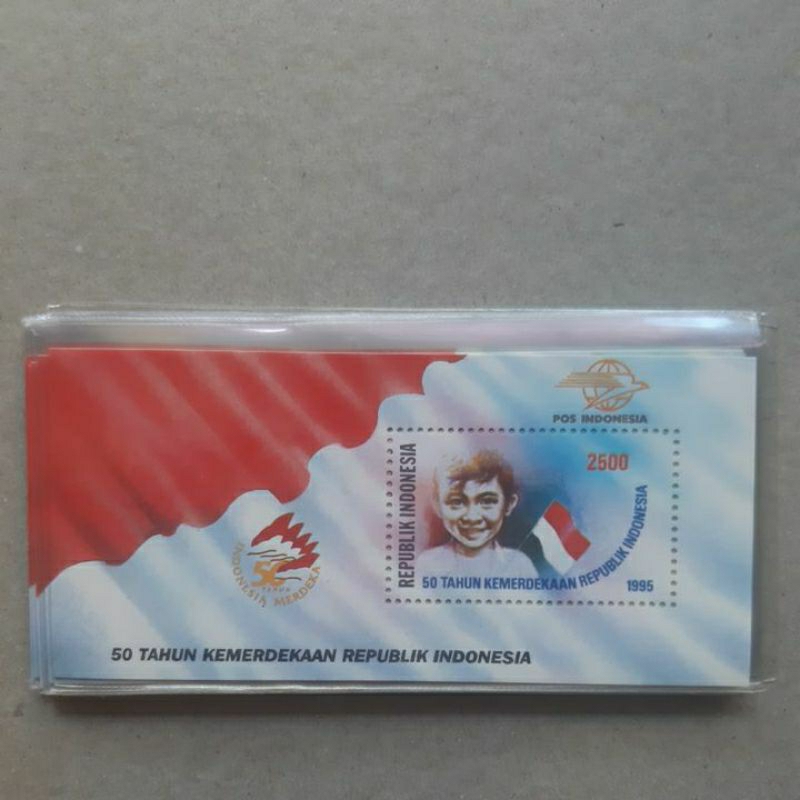 

Perangko Indonesia 50 tahun kemerdekaan sheet 1 prangko