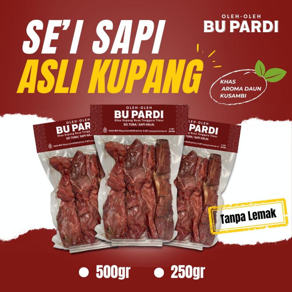 

Sei Sapi asli kupang Bu Pardi 250gr