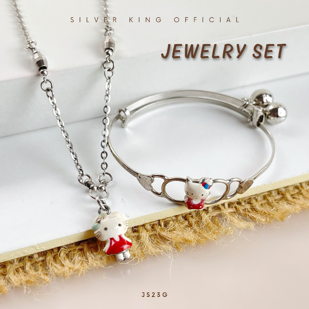 JS23G Set Perhiasan Anak Perak 925