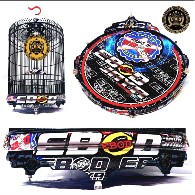 KANDANG SANGKAR MURAI EBOD JAYA PVC DECAL EBOD LIMITED EDITION