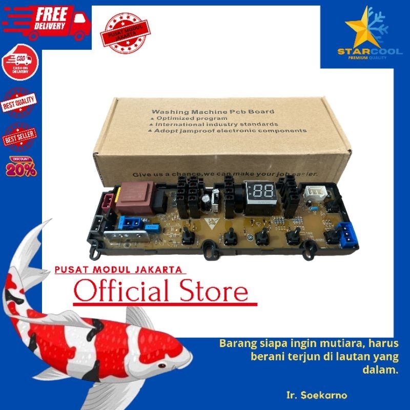 modul pcb mesin cuci sharp ES-H758T-GY / ES-H858T-GY / ES-H958T-GY