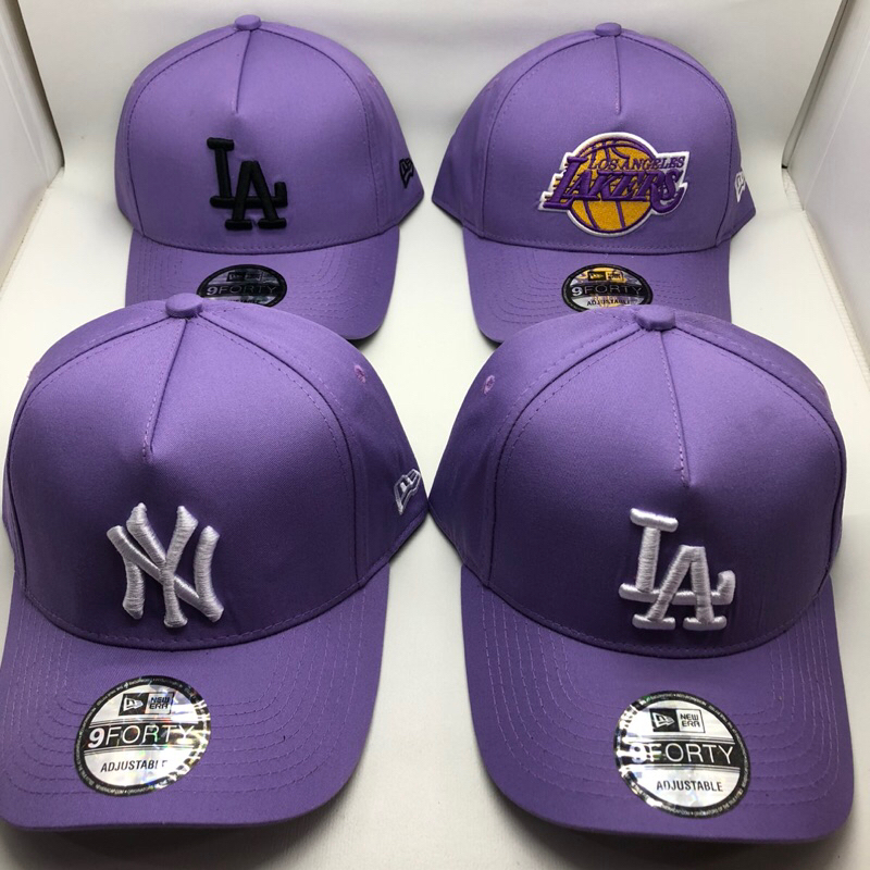 Topi Baseball MLB ungu unisex