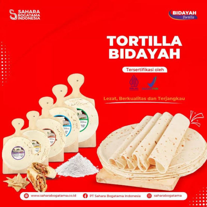 

Ssl09 20cm Bidayah Tortilla Mini , Kulit Kebab