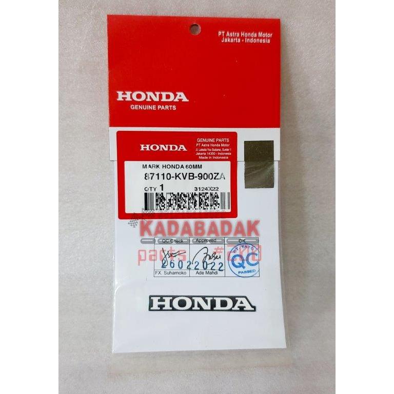 ORI ASLI Label Sticker Stiker Logo Tulisan HONDA Visor Spakbor Original Tiger Revo 2000 Win Megapro 