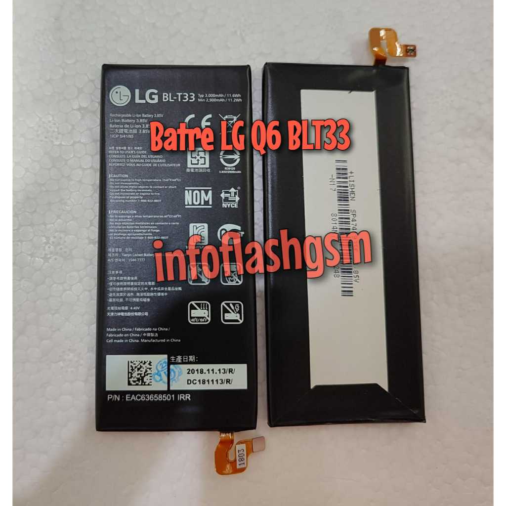 Baterai Battery Batre LG Q6 Plus LG BLT33 BL-T33
