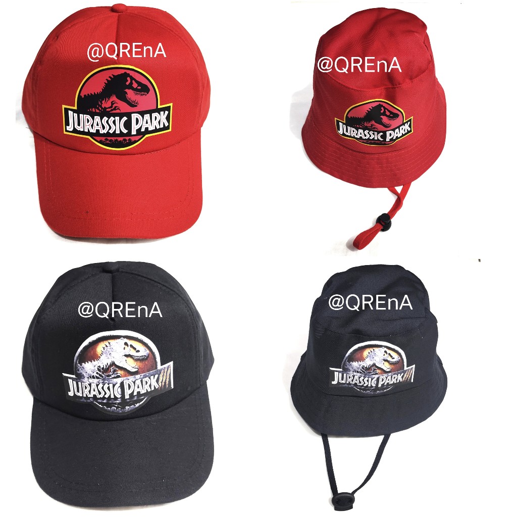 Topi Anak Dinosaurus/Topi Rimba Jurassic park/Bucket Dino Sablon Distro