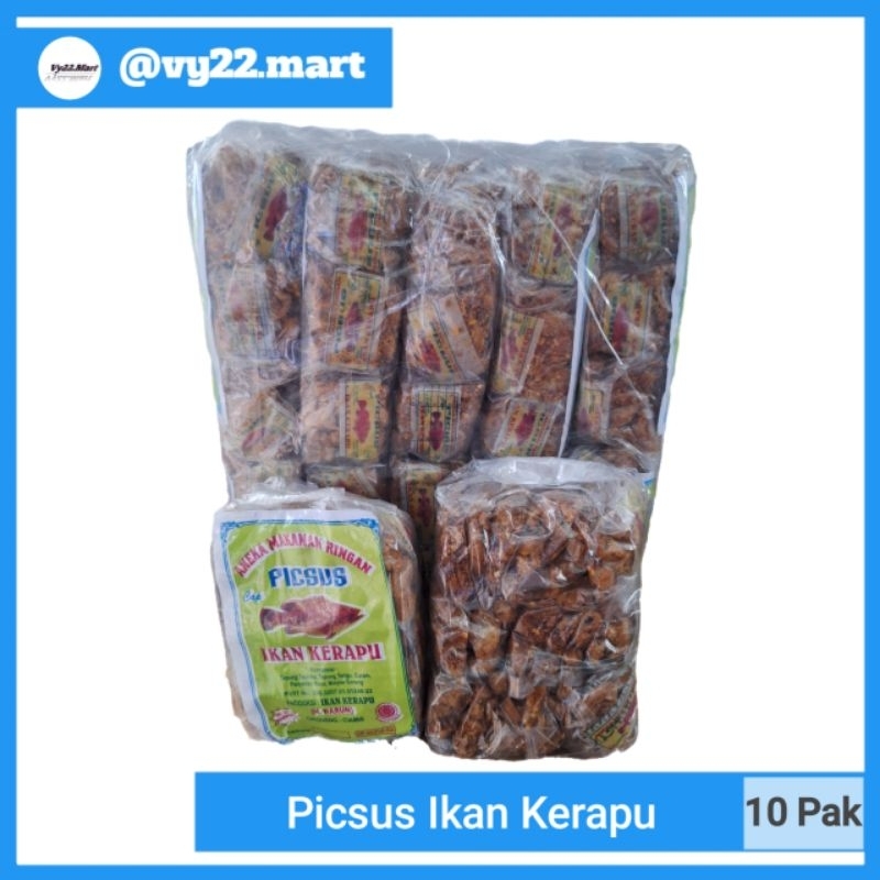 

[Paket Hemat] Makaroni Picsus Ikan Kerapu Pedas 10 Pak (Exp April 2025)