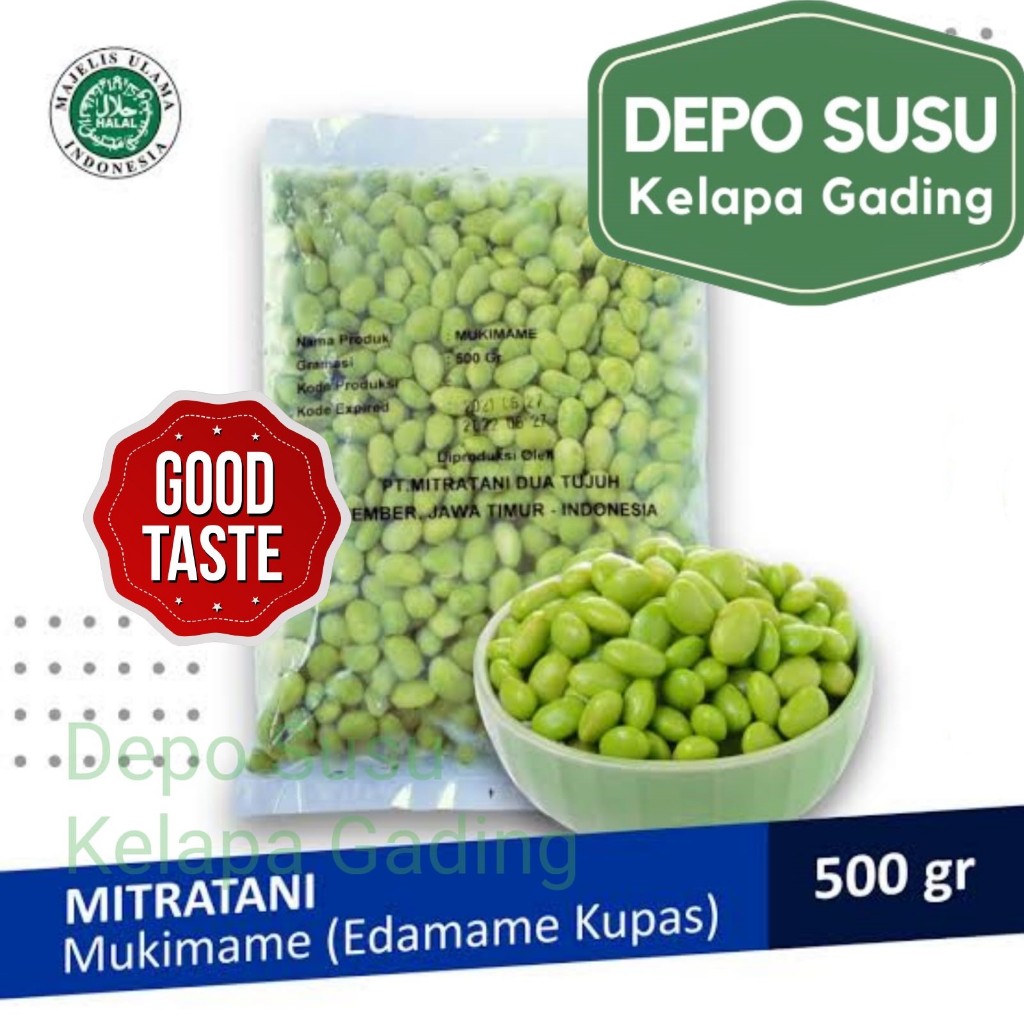 

RB Edashi Edamame 500gr Salted / Unsalted / Kupas Mukimame Golden Farm