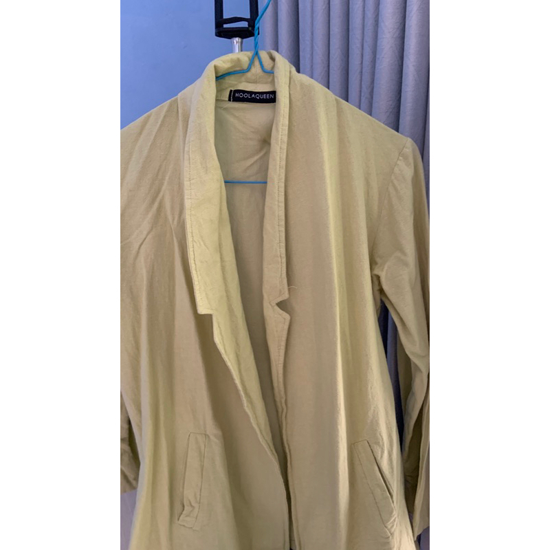(Preloved) Blazer Hijau Lemon