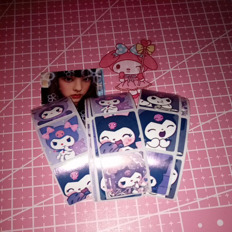 

(20pcs) stiker roll kuromi&melody