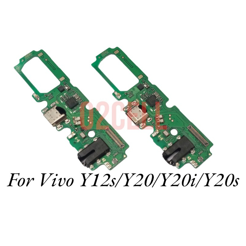 Papan Konektor Charger+Mic Vivo Y12s - Y20 - Y20i - Y20s  ada IC