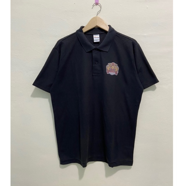 POLO SHIRT PRINSTAR HITAM SECOND