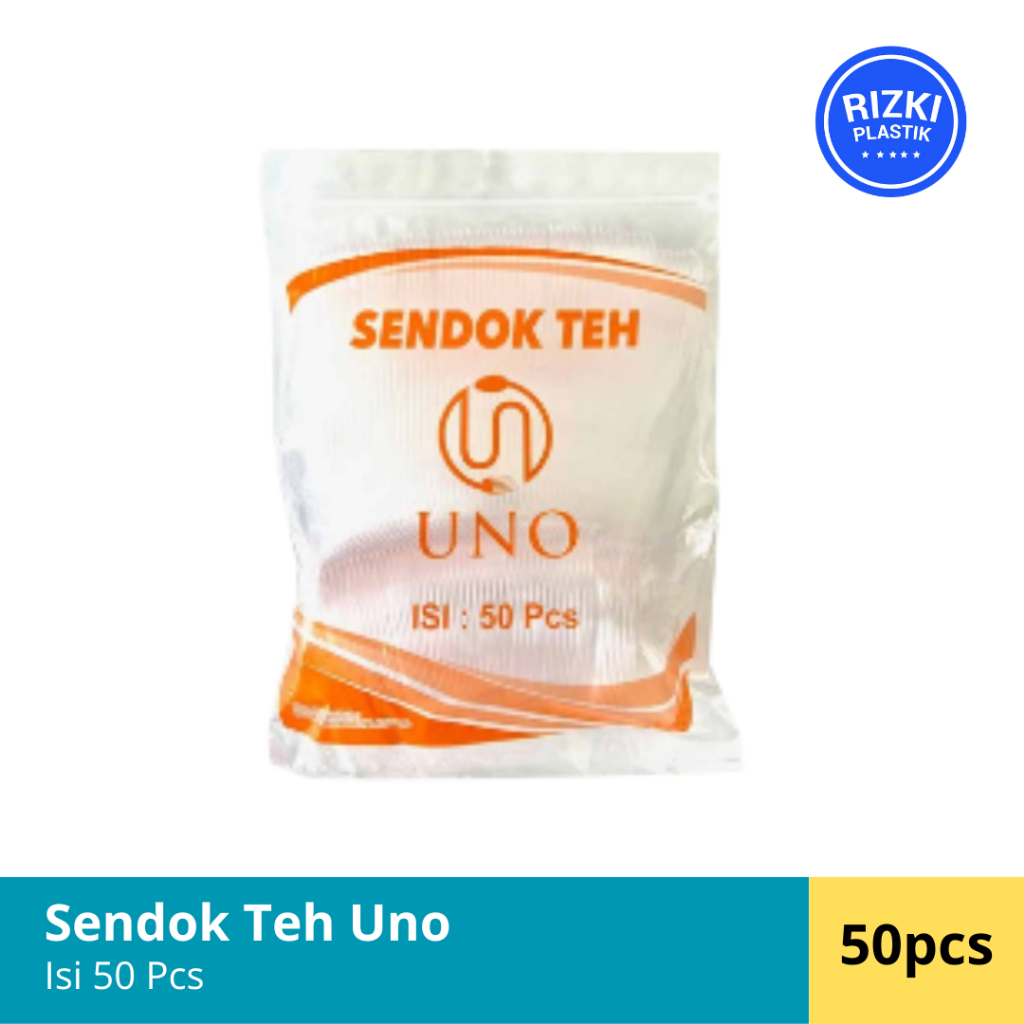 Sendok Teh Plastik Bening Isi 50 Pcs