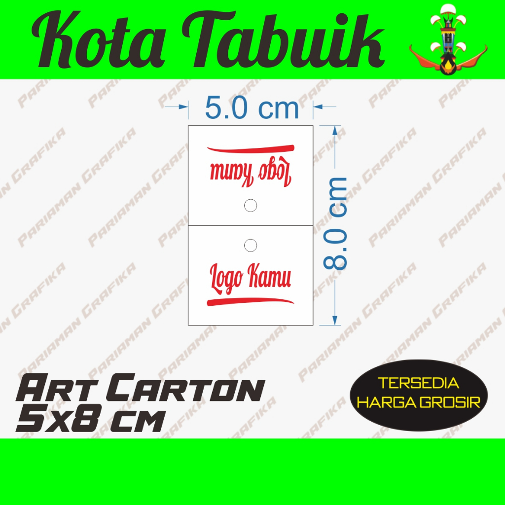 

Hang tag Lipat Custom 5x8 cm