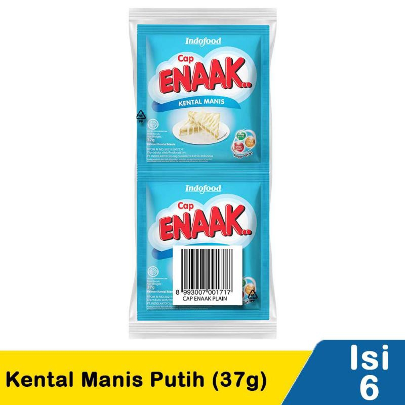 

Susu Cap Enaak Kental Manis Putih 6pcs x 37gram