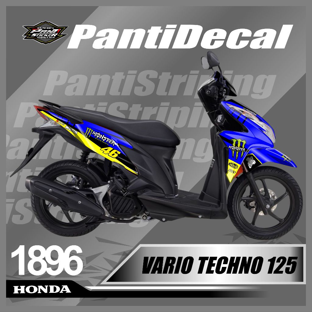 Sticker Decal Vario Techno Old 125  List Variasi FullBody -skotlet motor decal vario 2011/2012/2013/