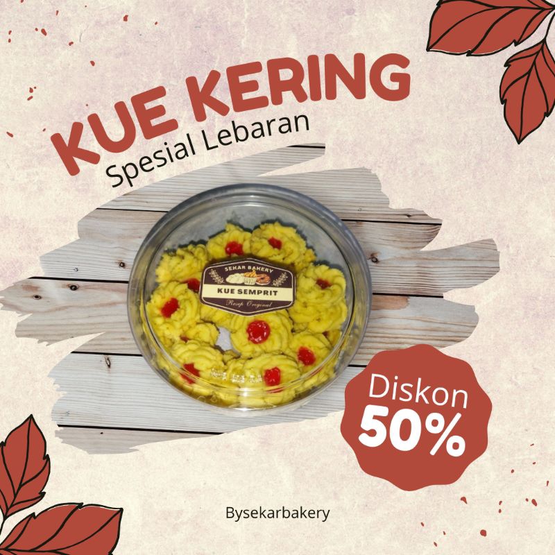 

Kue Semprit Selai Stroberi Endulita