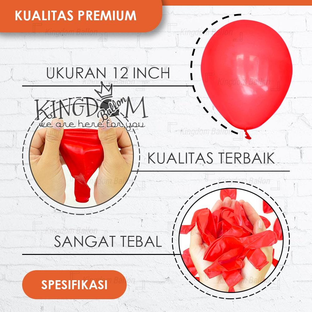 Balon Metalik Merah / Balon Merah Metalik / Balon Latex Merah Metalik