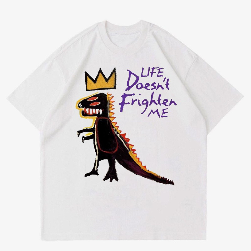 KAOS DINOSAURUS VINTAGE COTTON COMBED 24s | T-SHIRT BAJU GAMBAR ART DINOSAURUS OVERSIZE 24s | KAOS A