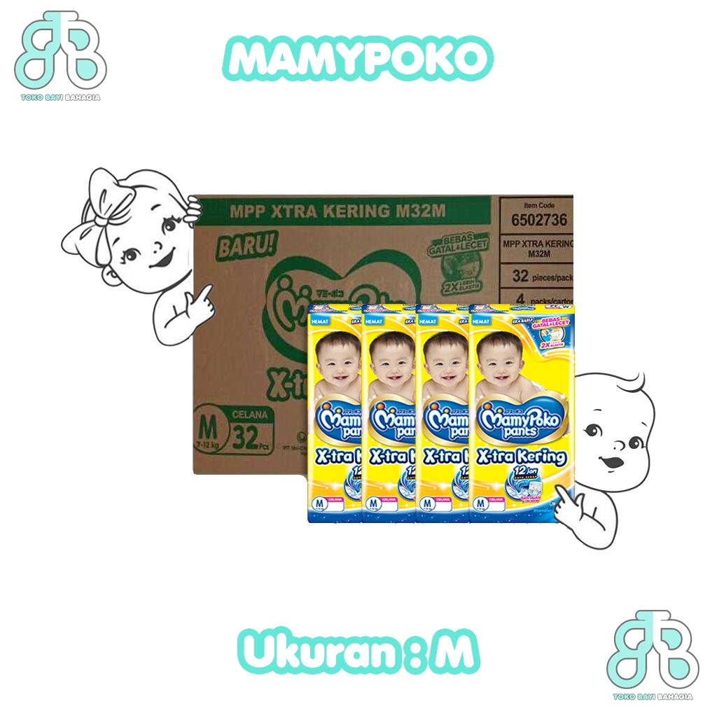 Mamypoko 1 Karton M32 Popok Celana