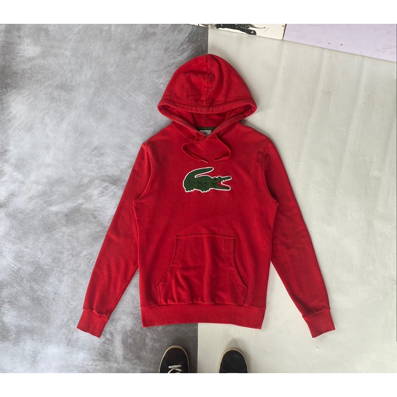 HOODIE LACOSTE MERAH