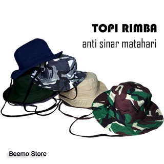 TOPI RIMBA Pelindung Sinar Matahari Topi Gunung Topi Mancing Camping Pria Wanita Topi Bundar Murah