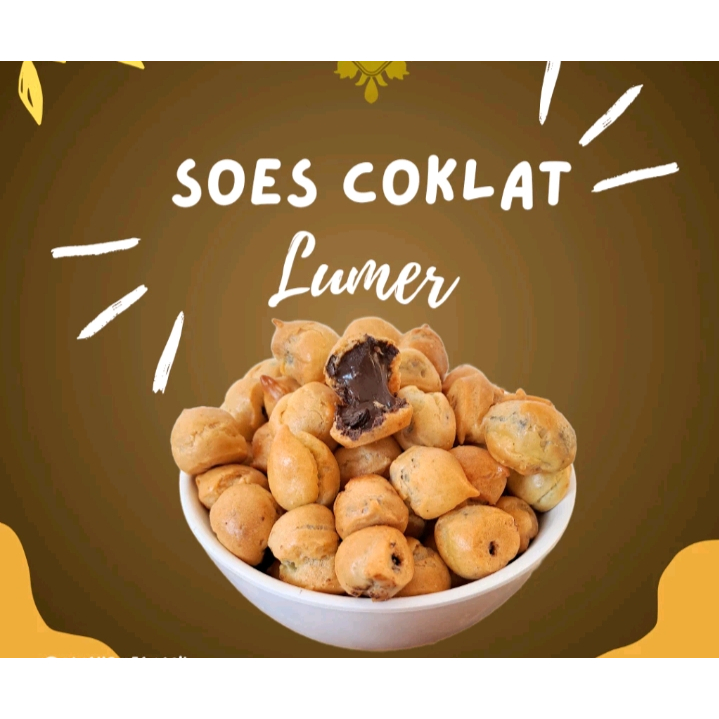 

Kue Sus Kering Renyah Rasa Coklat Lumer, Sus Mini 1Kg