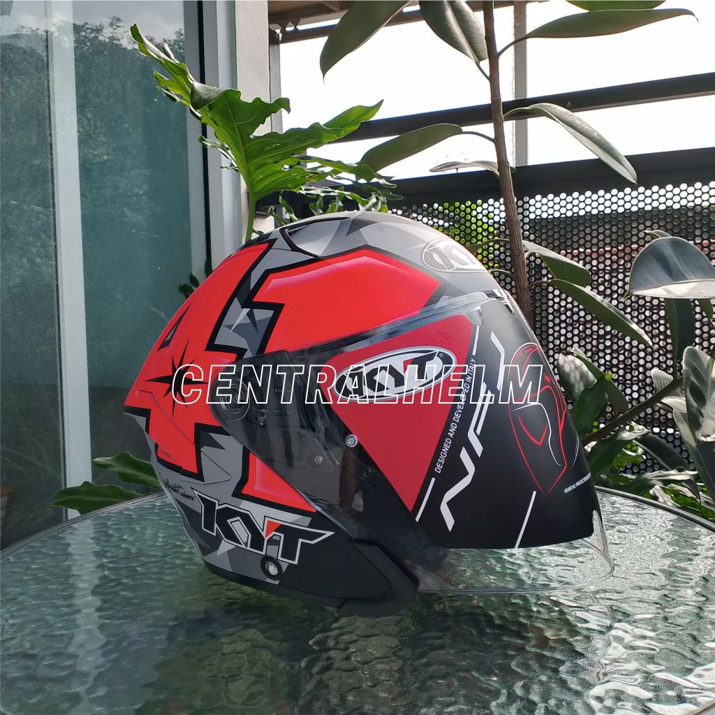 HELM KYT NFJ Espargaro 2019 Matt Grey HELM HALF FACE